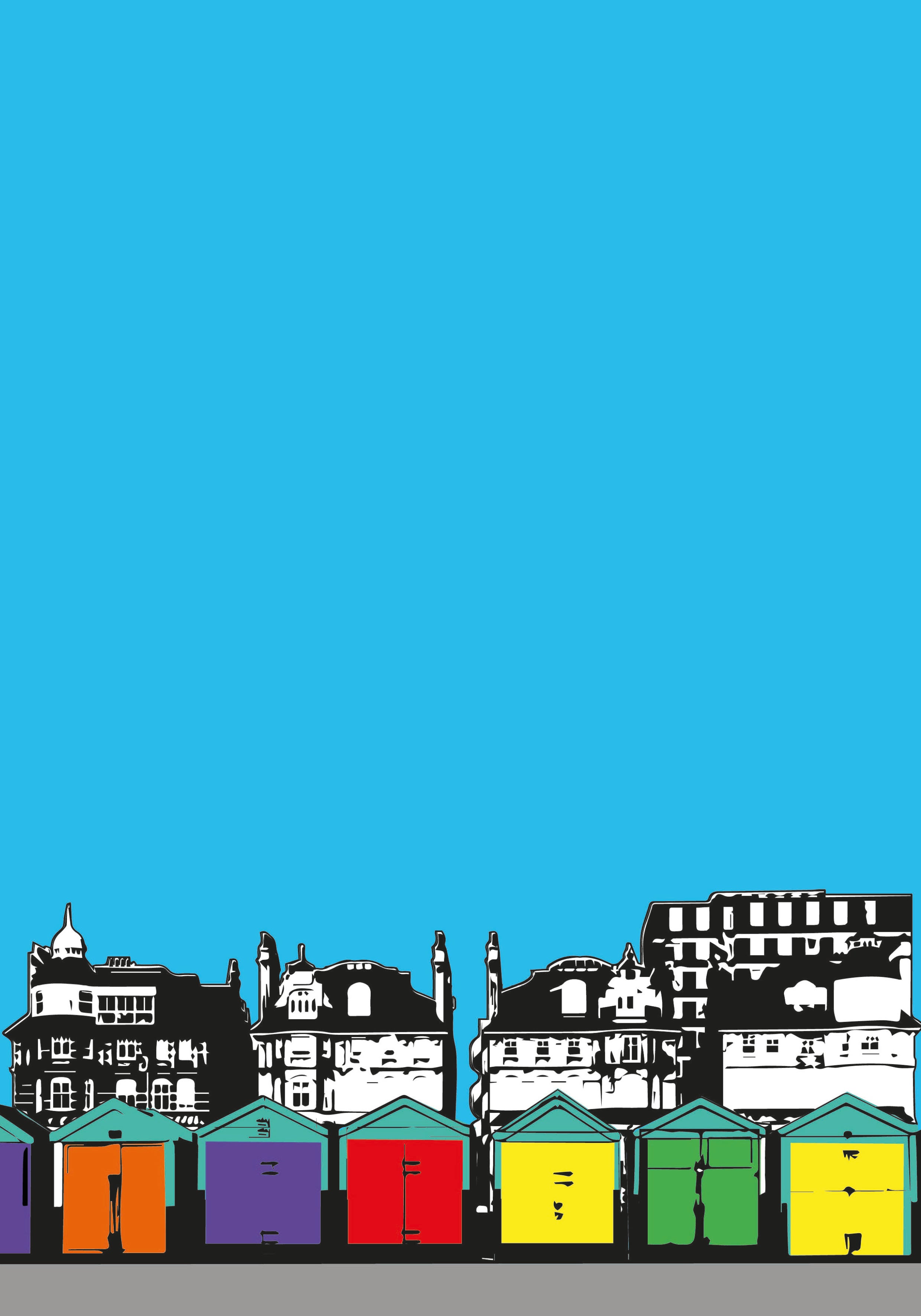Brighton Beach Huts - A4 Art Print