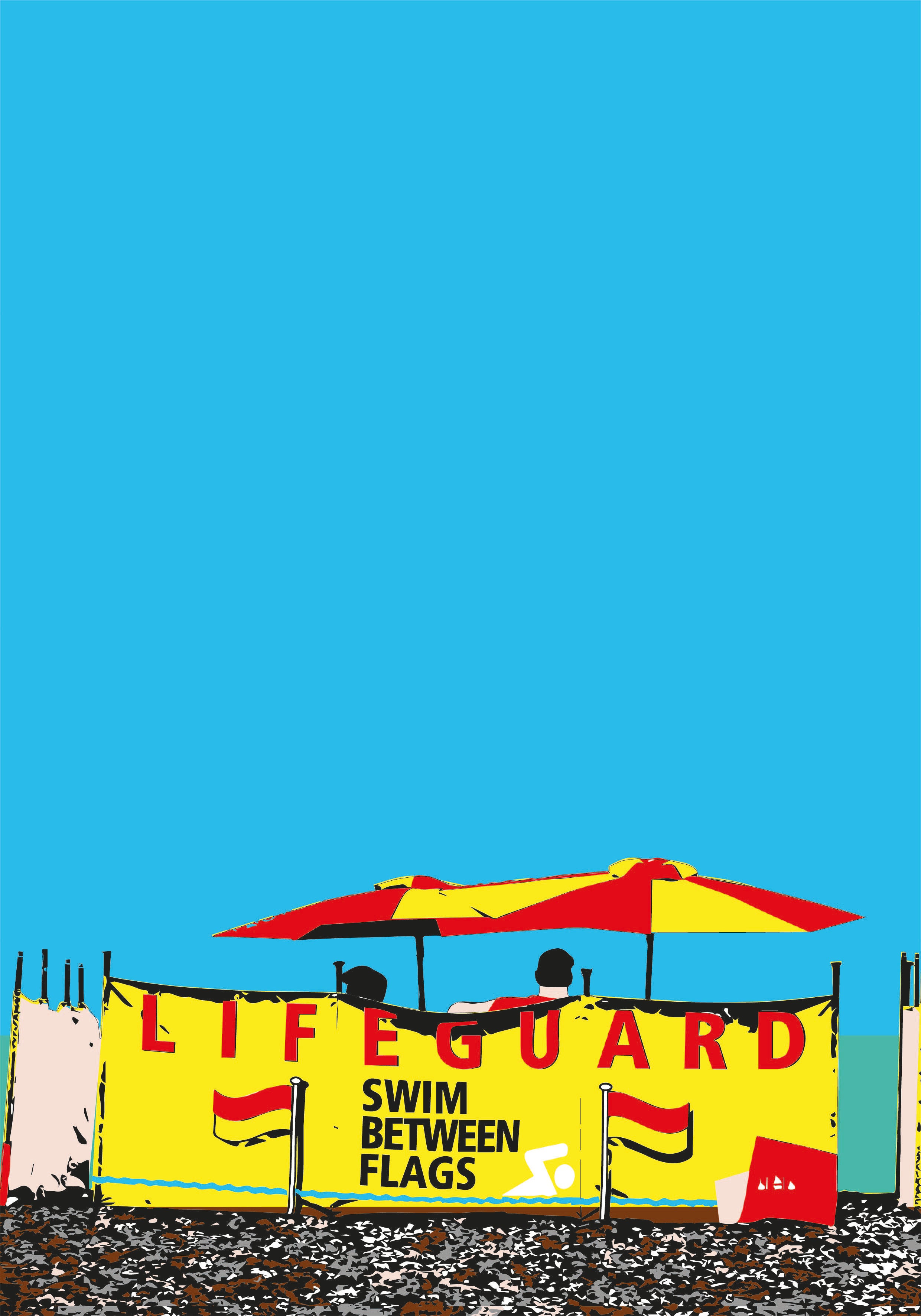 Brighton Lifeguard - A4 Art Print