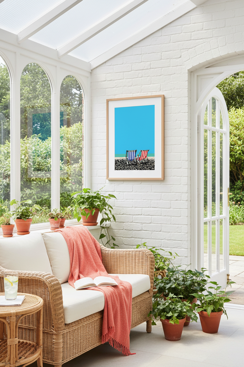 Deck Chairs in conservatory