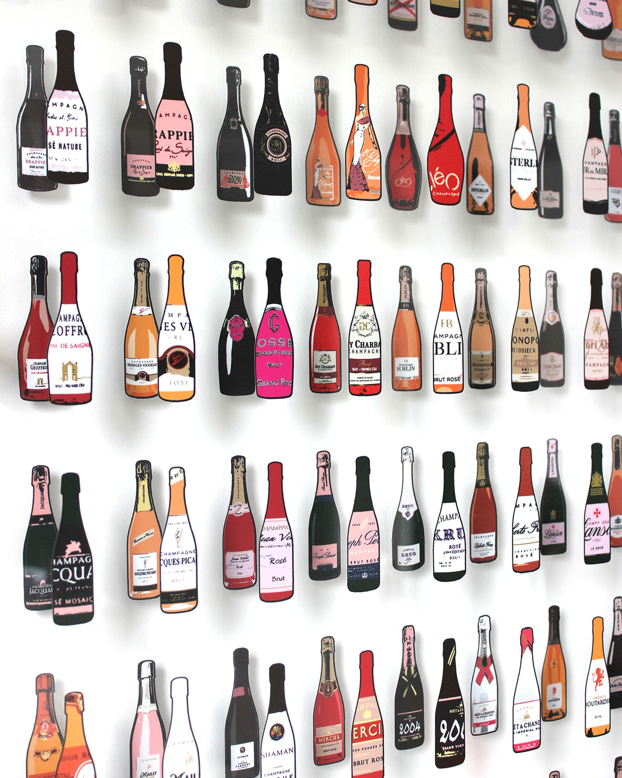 Outside The (Pink) Champagne Bottle 3D