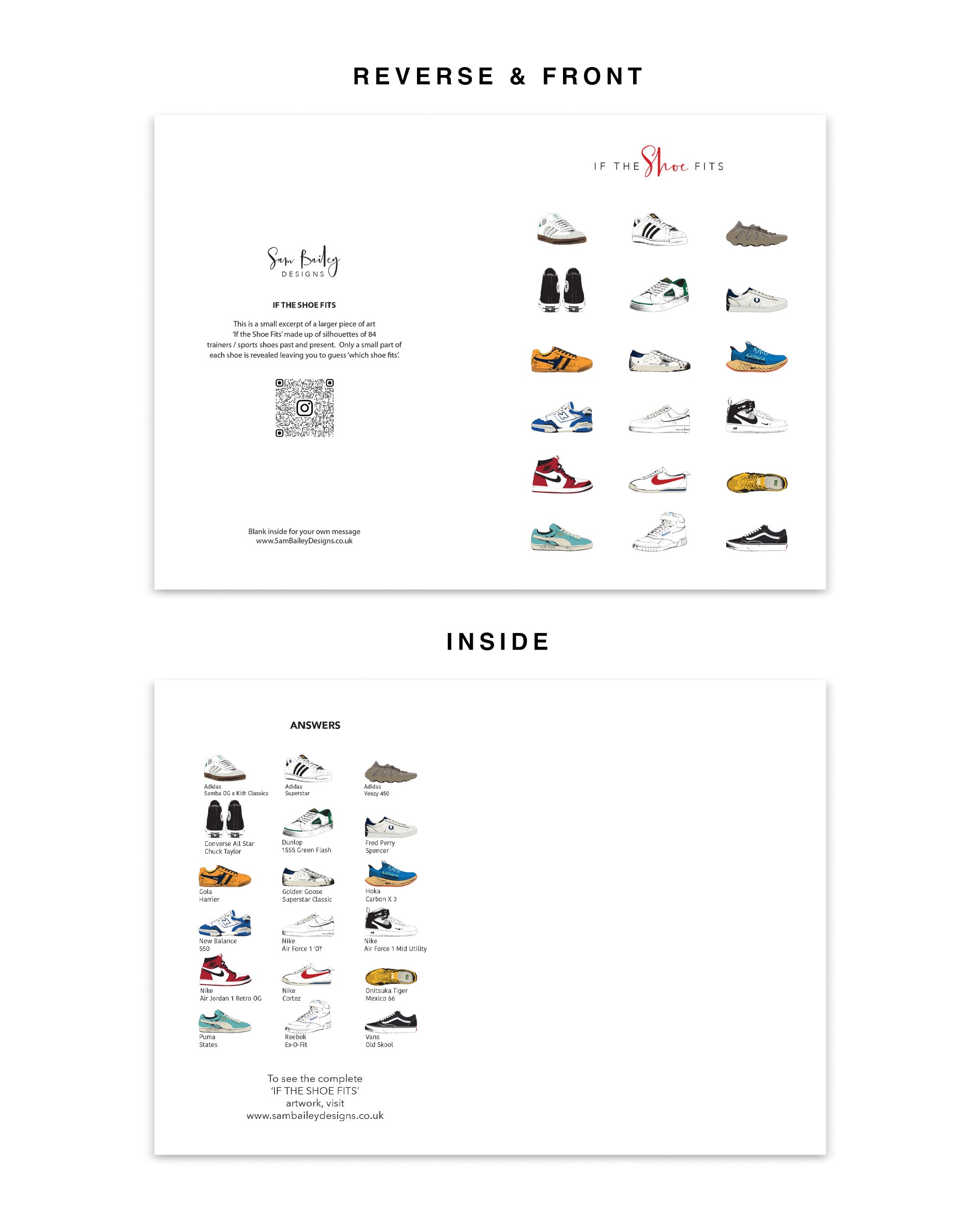 If The Shoe Fits Greetings Card