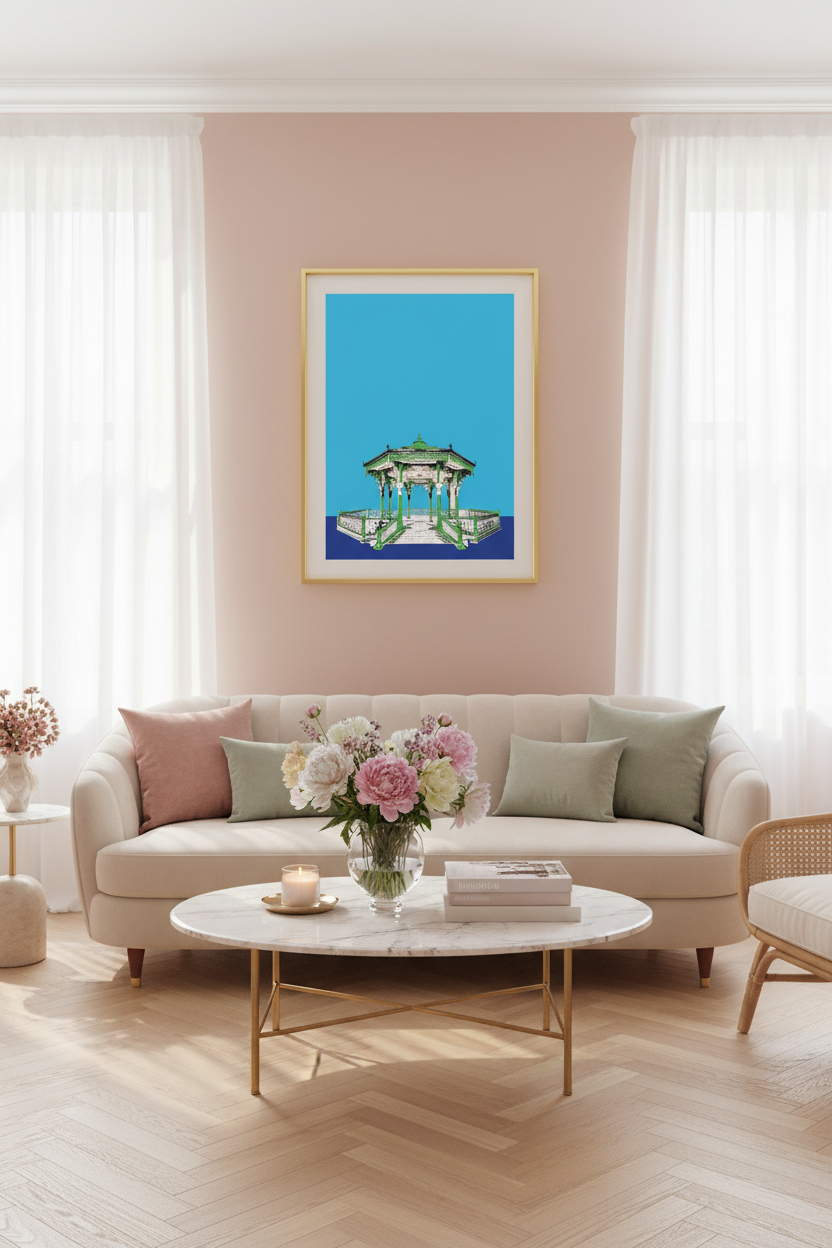 The Bandstand Brighton in feminine living room