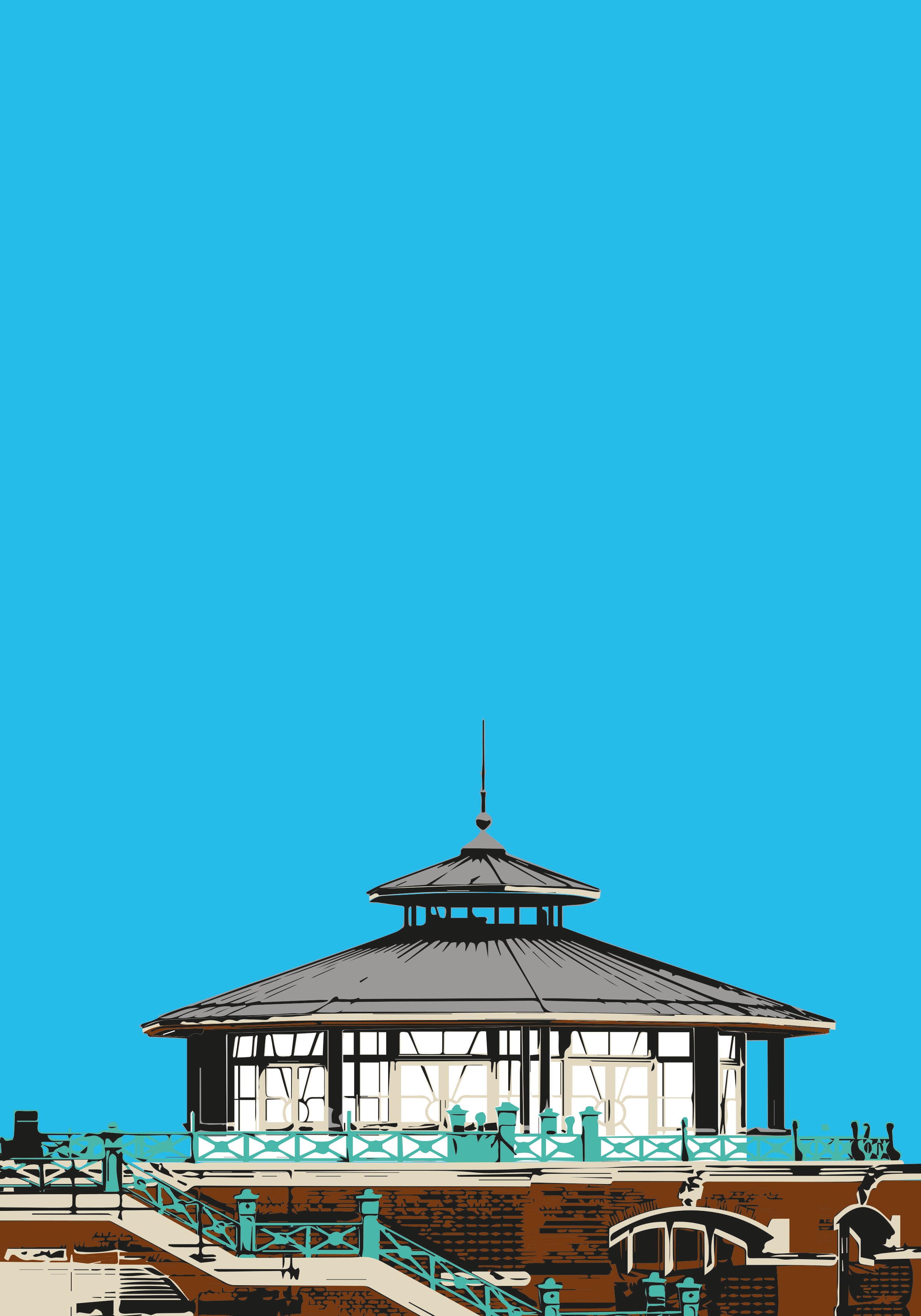 Brighton Meeting House - A4 Art Print