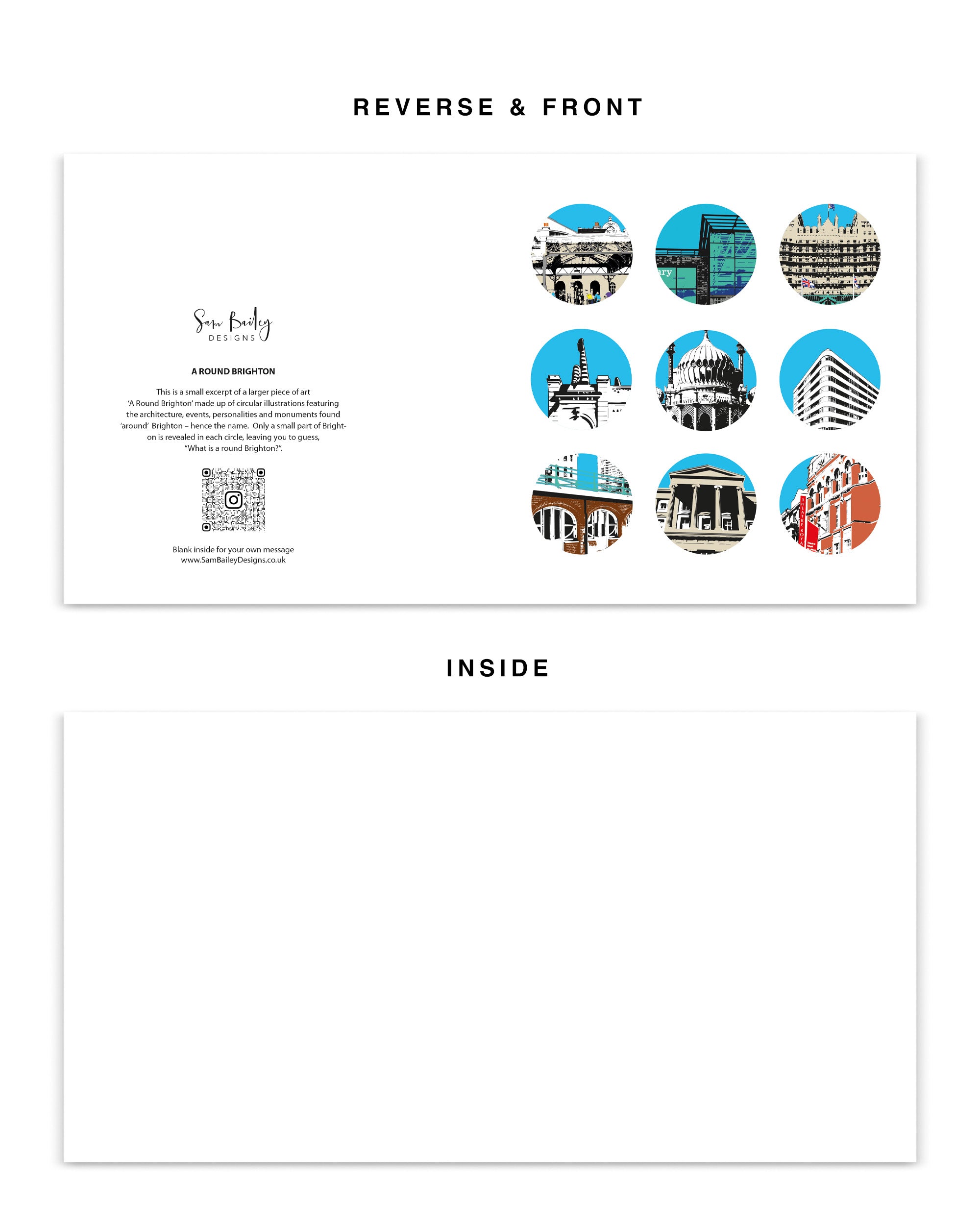 A Round Brighton Buildings Greetings Card
