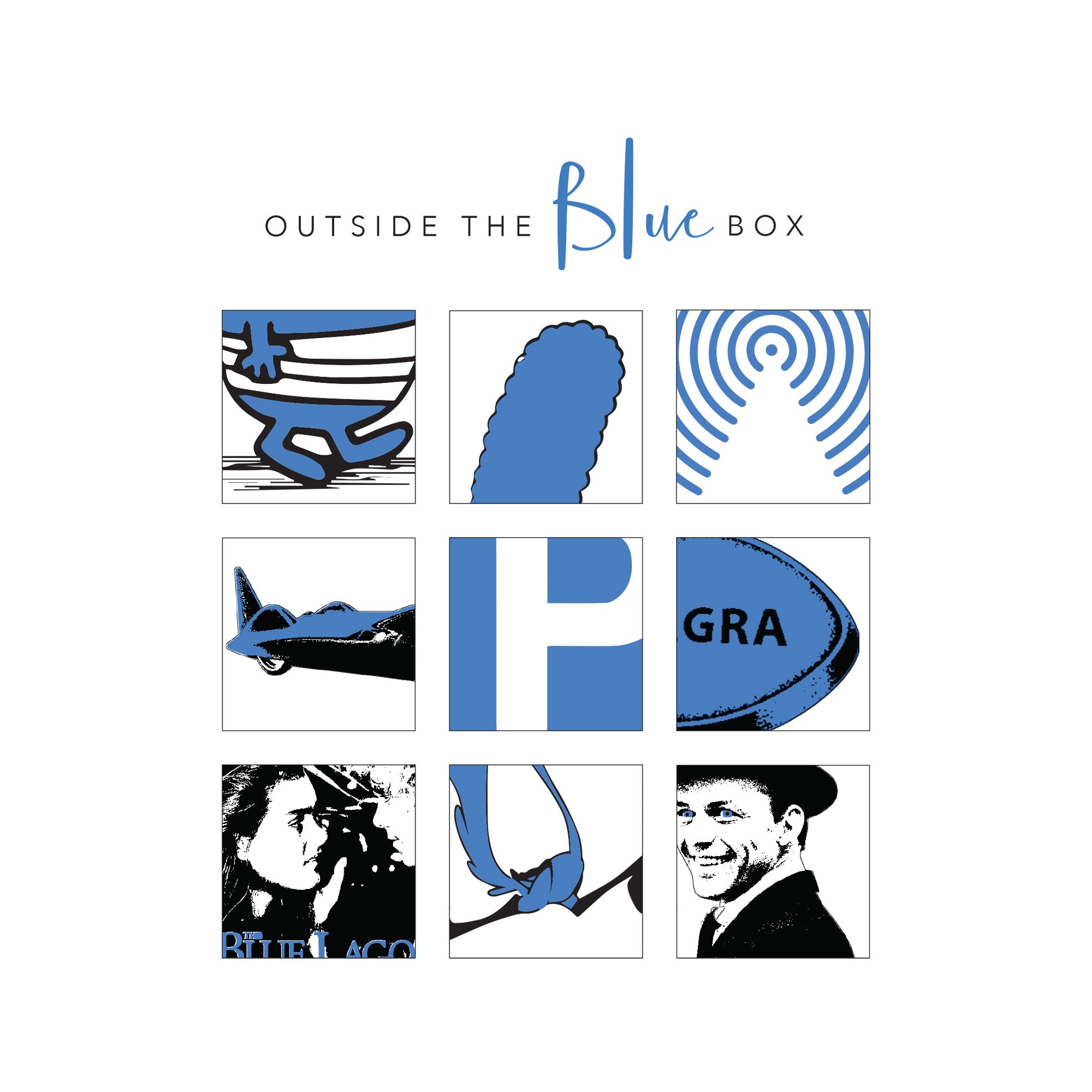 Outside the (Blue) Box Greetings Card