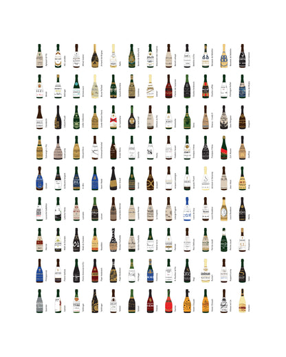 Outside The (Champagne) Bottle - Print