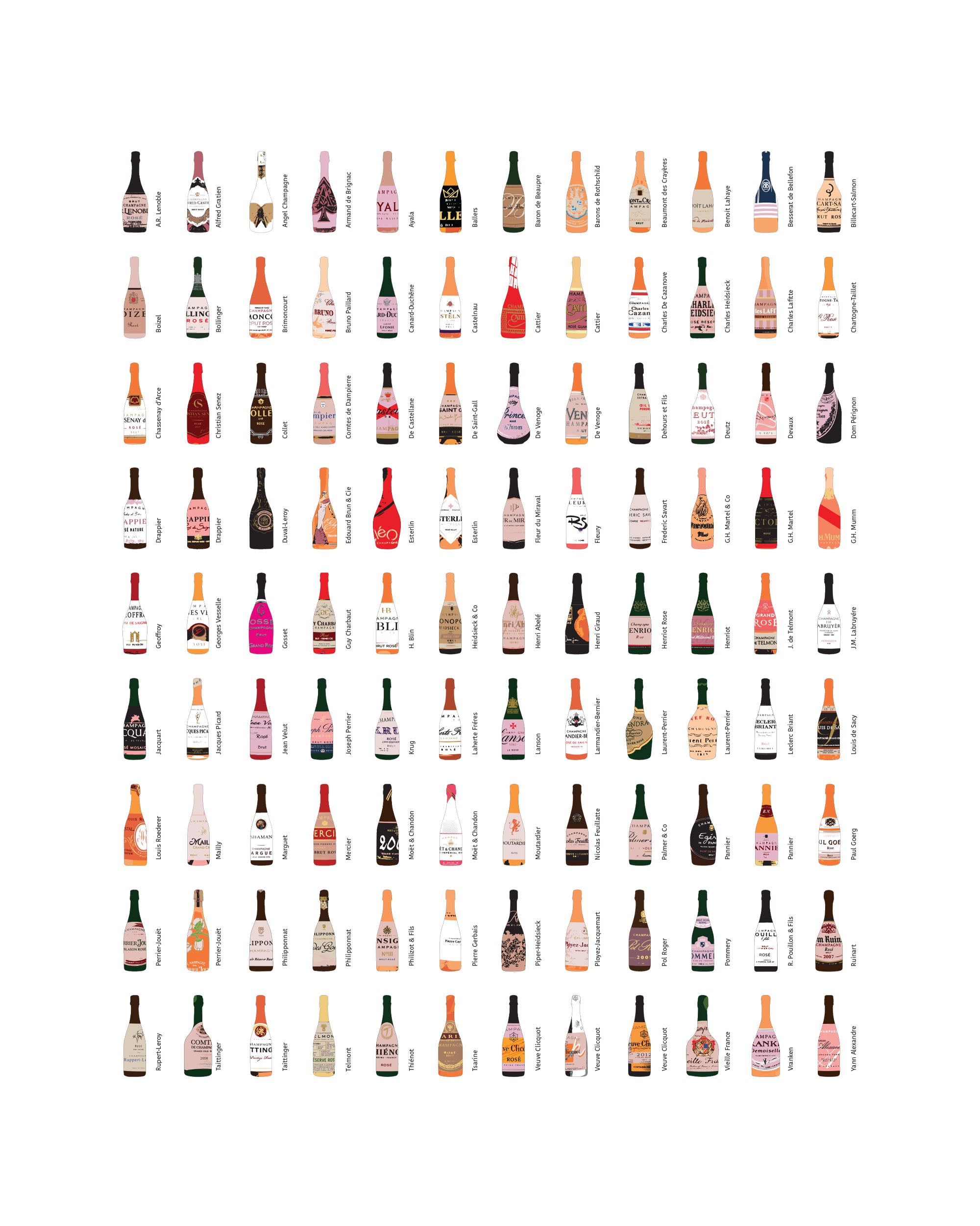 Outside The (Pink) Champagne Bottle - Print