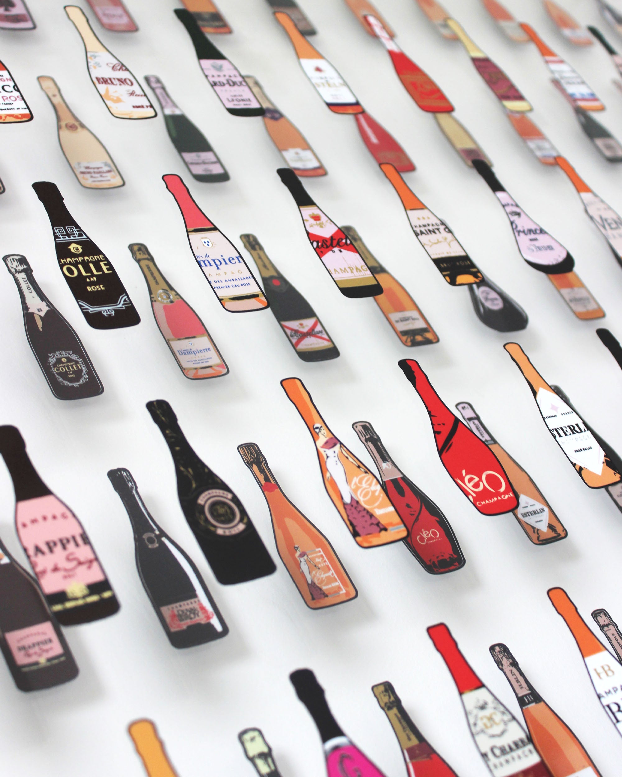 Outside The (Pink) Champagne Bottle 3D