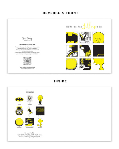 Outside the (Yellow) Box Greetings Card